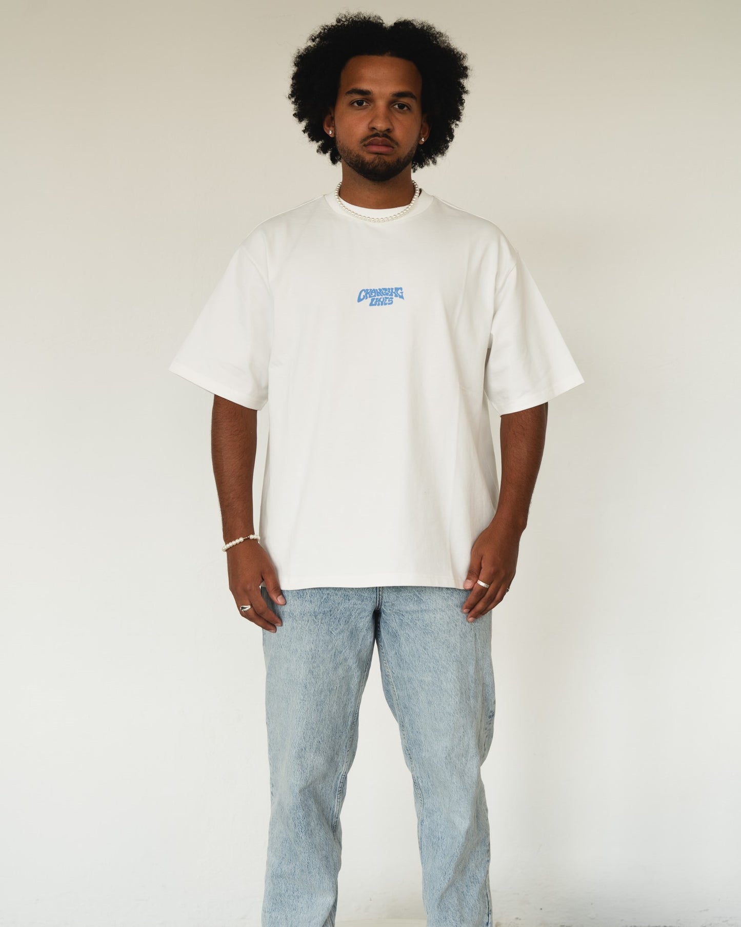 Inner Circle T-Shirt Weiß/Blau