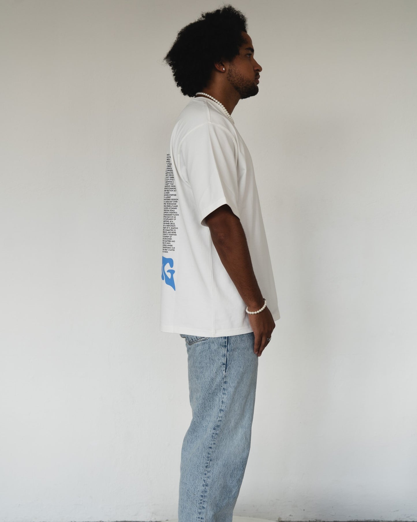 Inner Circle T-Shirt Weiß/Blau
