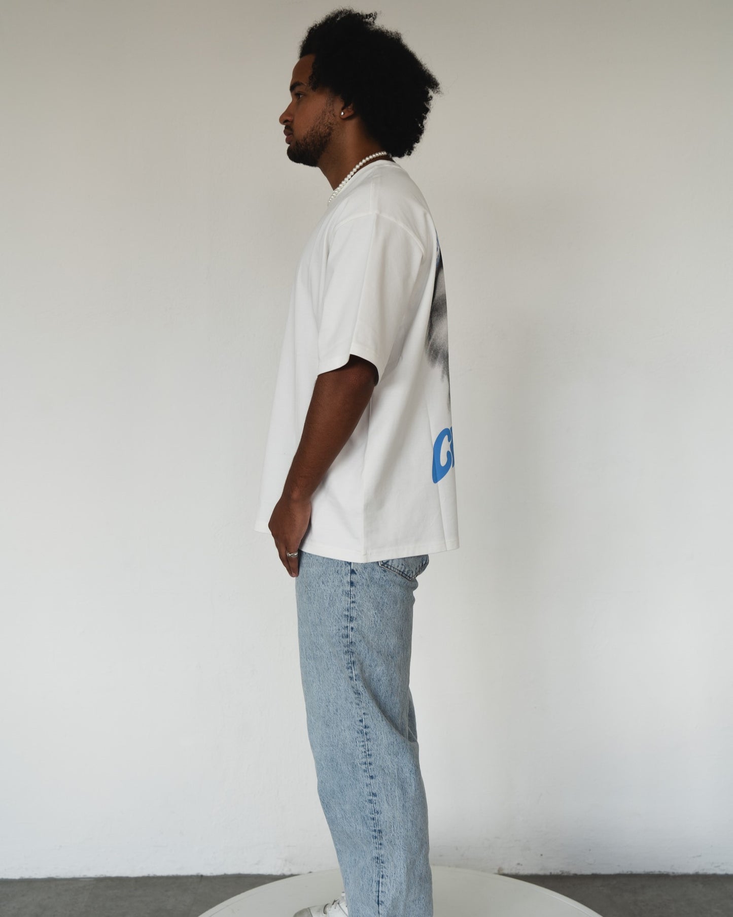 Inner Circle T-Shirt Weiß/Blau