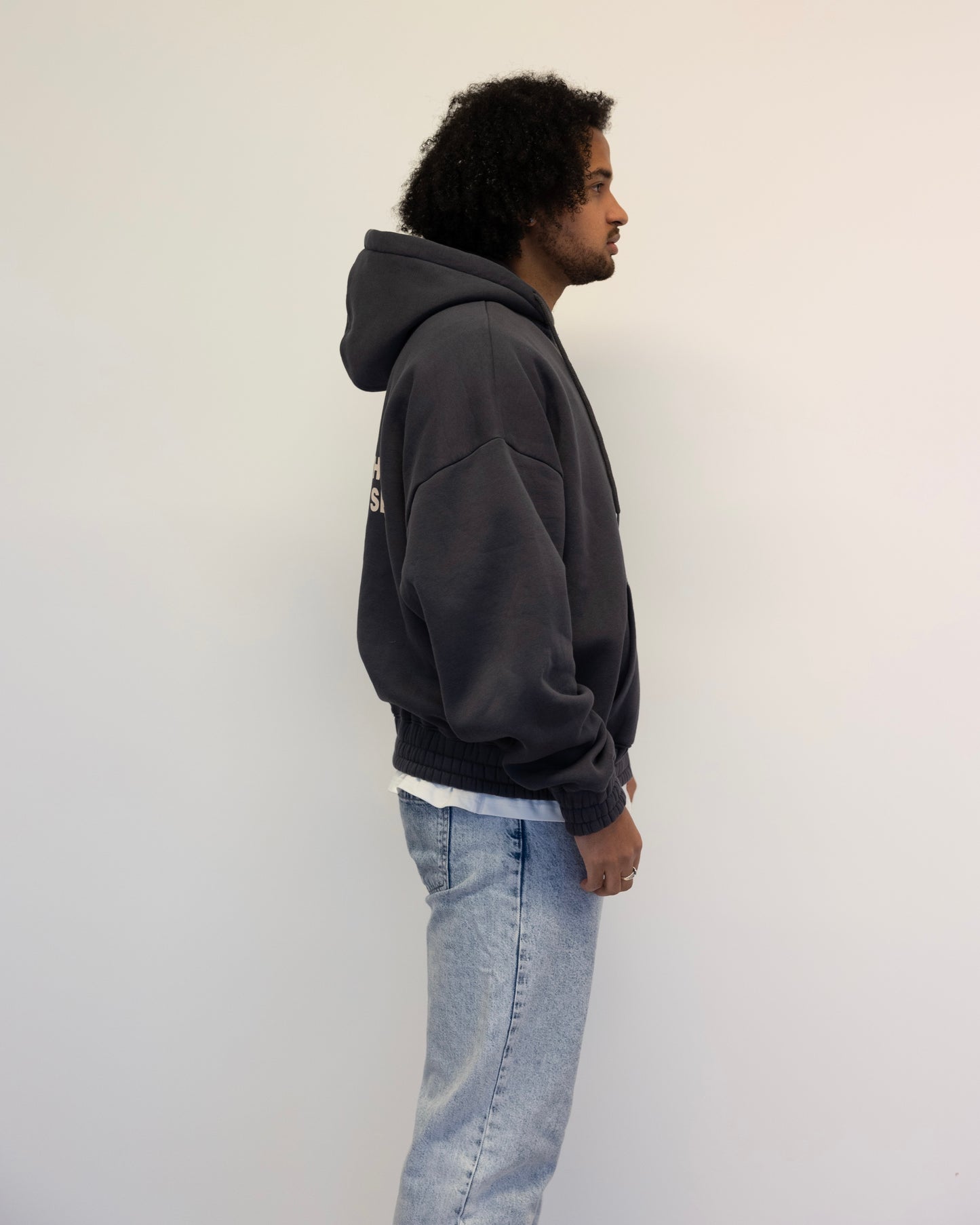 Time Flies Zip Hoodie Grau