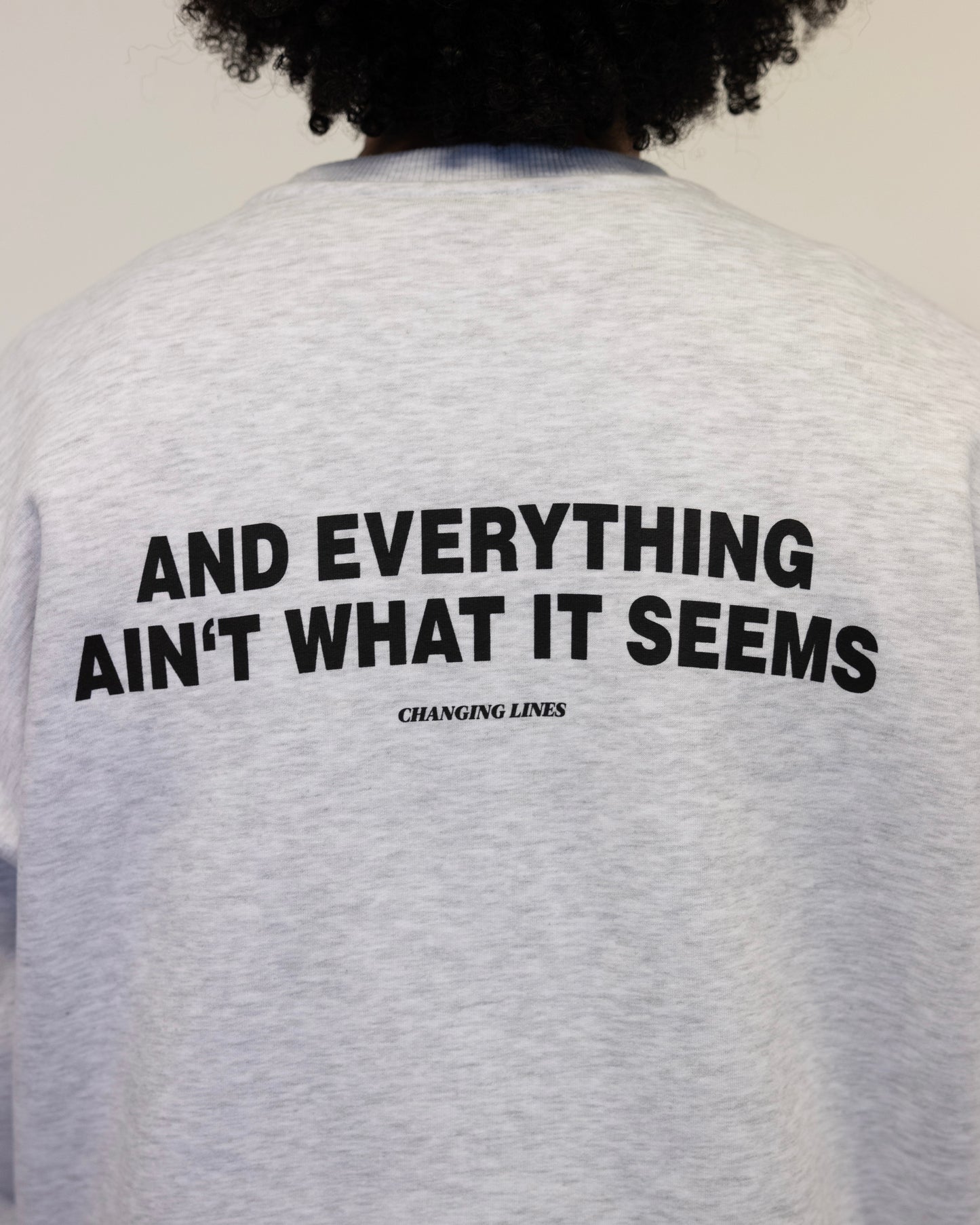 Time Flies Crewneck Grau